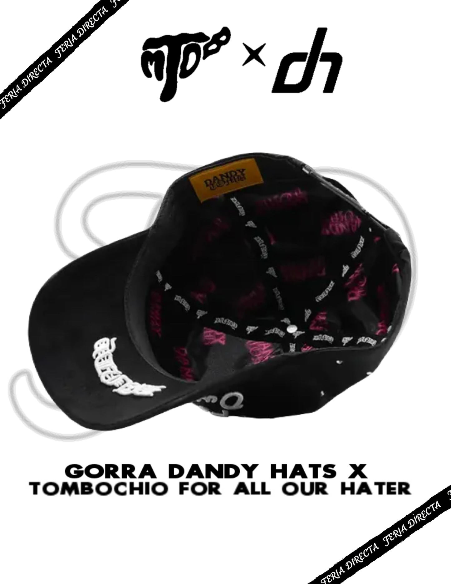 Gorra Dandy Hats x Tombochio “FOR ALL OUR HATERS”