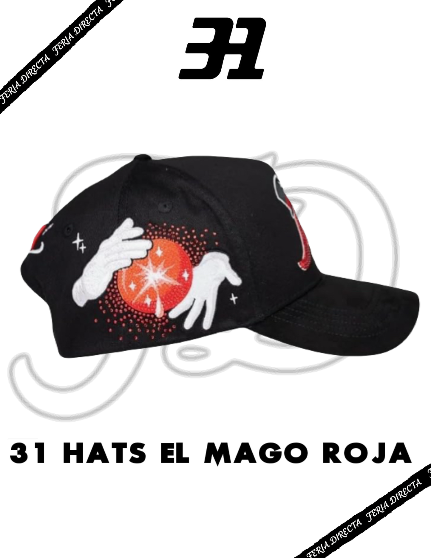 Gorra 31 Hats x El Mago Roja