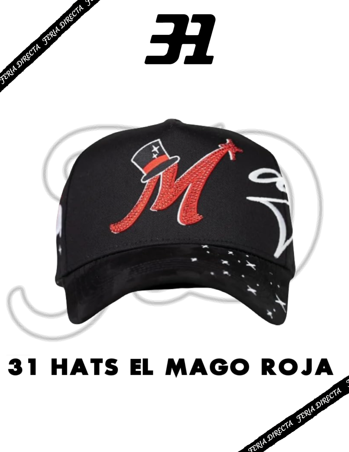 Gorra 31 Hats x El Mago Roja