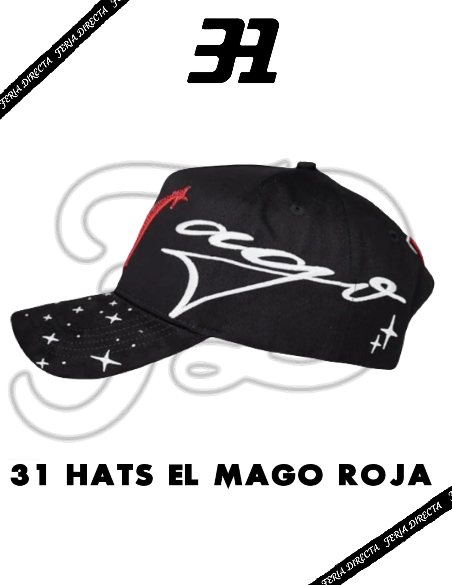 Gorra 31 Hats x El Mago Roja